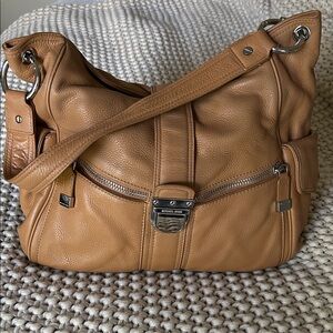 Michael Kors Camel Leather Hobo Bag